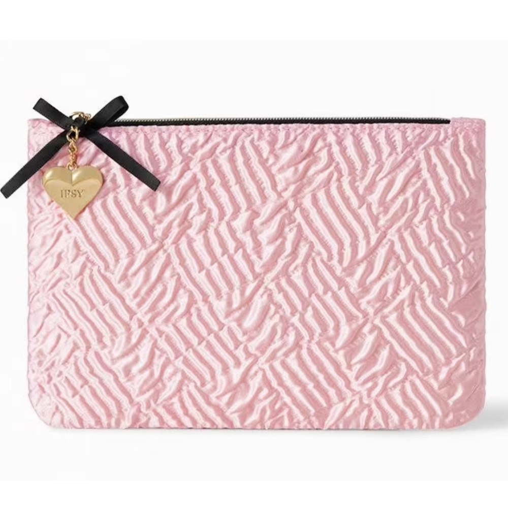 5/$25❣️Ipsy Pink 🩷 Cosmetic Makeup Bag- February 2024 NEW